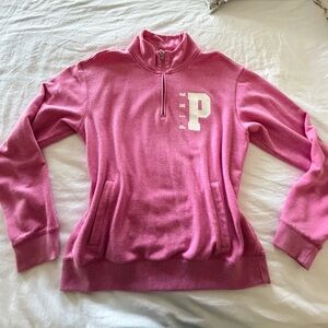 Victoria's Secret Pink Quarter Zip Sweatshirt